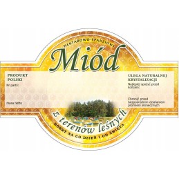 Siūlome dideles apvalias lipnias etiketes - medui - labai geras produktas!!!