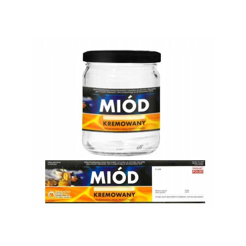 Siūlome lipnias etiketes su kontra etikete (parduodama nepjaustytą) kreminį medų - labai geras produktas!!!