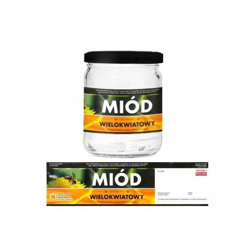 Siūlome lipnias etiketes su kontra etikete (parduodamas nepjaustytas) kelių gėlių medus - labai geras produktas!!!