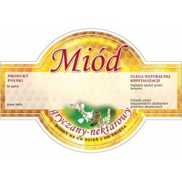 Siūlome dideles apvalias lipnias etiketes - grikių medui - labai geras produktas!!!