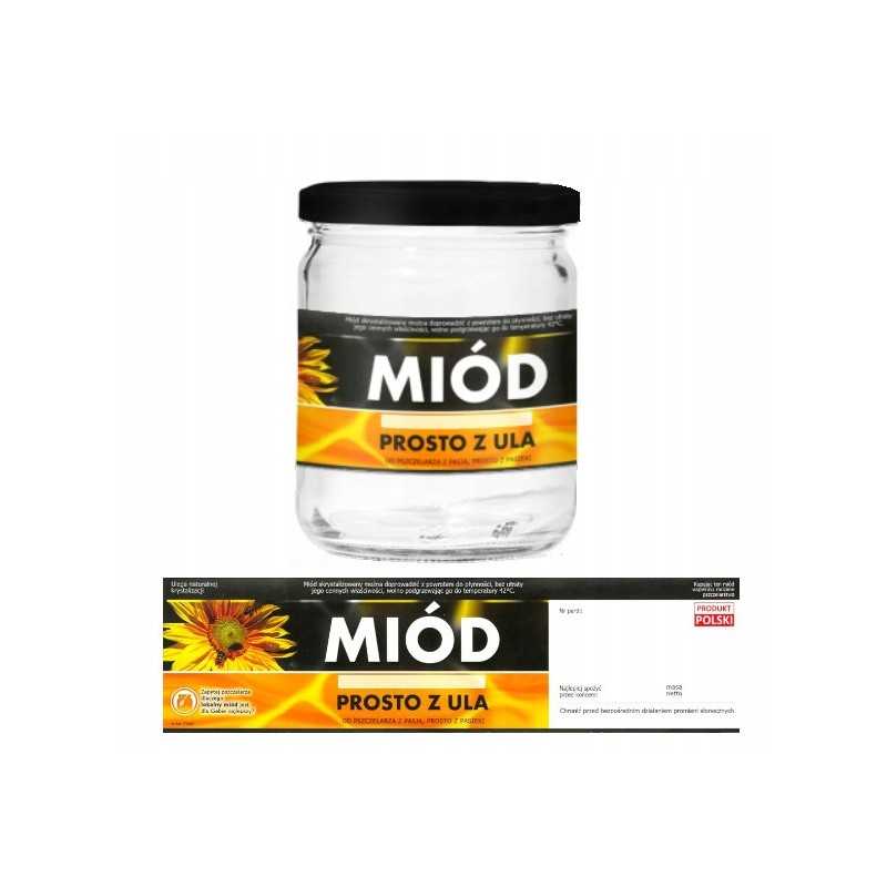 Siūlome lipnias etiketes su kontra etikete (parduodamas nepjaustytas) medus tiesiai iš avilio - labai geras produktas!!!