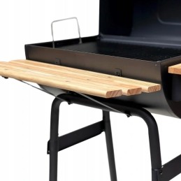 ⭐⭐Didelė sodo kepsninė su anglimis, nešiojamas kepsninė su rakinamomis lentynomis + termometras⭐⭐