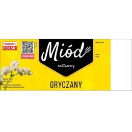 Siūlome dideles lipnias etiketes grikių medui, labai geras produktas!!!