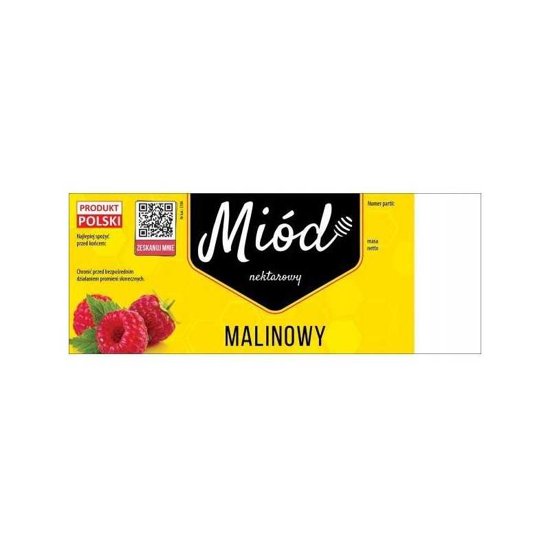 Siūlome dideles lipnias etiketes aviečių medui, labai geras produktas!!!