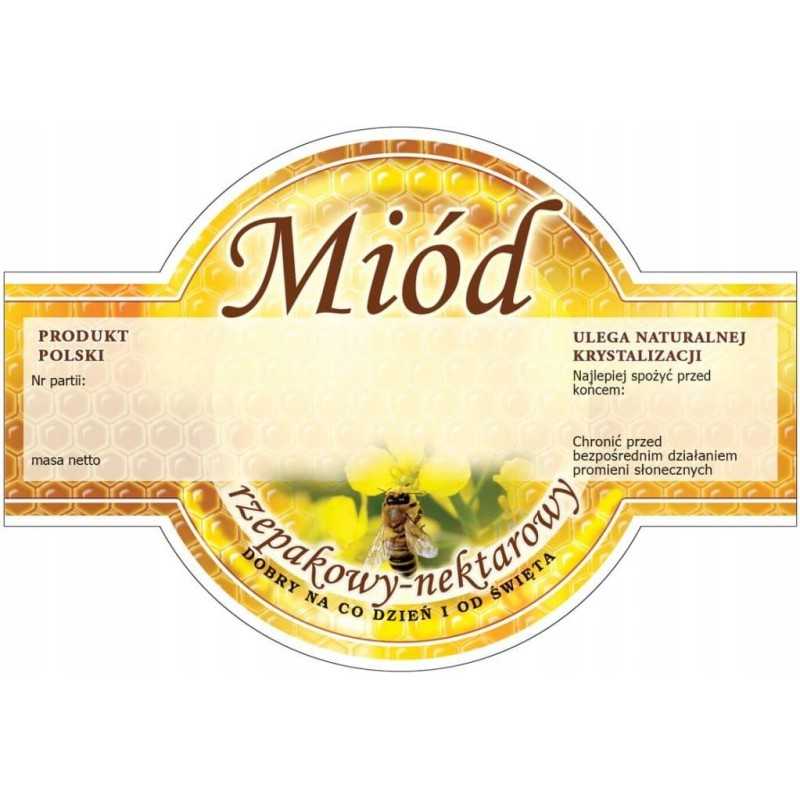 Siūlome dideles apvalias lipnias etiketes - rapsų medui - labai geras produktas!!!