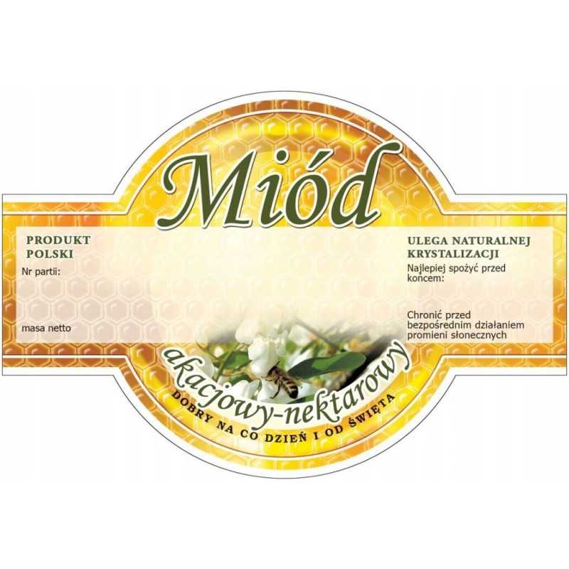Siūlome dideles apvalias lipnias etiketes - akacijų medui - labai geras produktas!!!