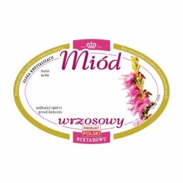 Siūlome ovalias lipnias etiketes - viržių medui - labai geras produktas!!!