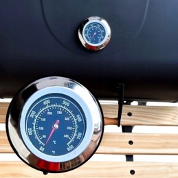 ⭐⭐Didelė sodo kepsninė su anglimis, nešiojamas kepsninė su rakinamomis lentynomis + termometras⭐⭐