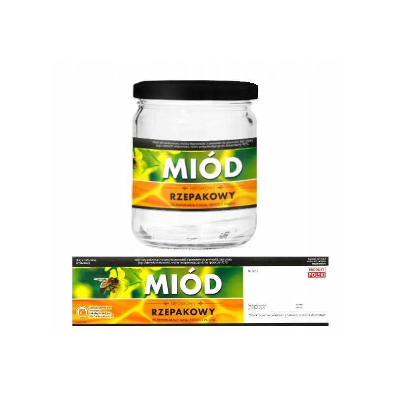 Siūlome lipnias etiketes su kontra etikete (parduodamas nepjaustytas) rapsų medus - labai geras produktas!!!