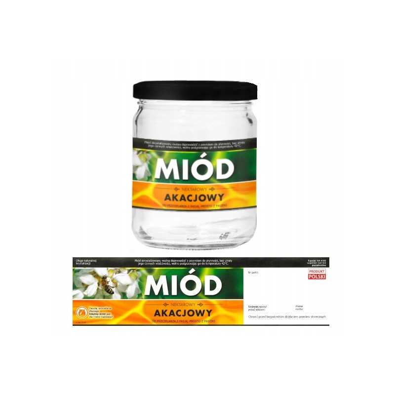 Siūlome lipnias etiketes su kontra etikete (parduodamas nepjaustytas) akacijų medus - labai geras produktas!!!
