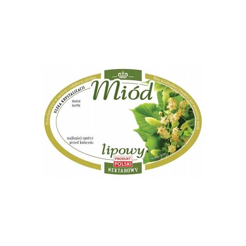 Siūlome ovalias lipnias etiketes - liepų medui - labai geras produktas!!!