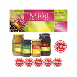 Didelė viržių medaus etiketė – 100 vnt.