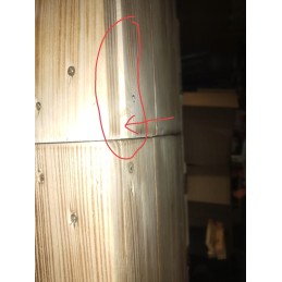 Dviejų kamerų medinė sodo rūkykla su kaminu