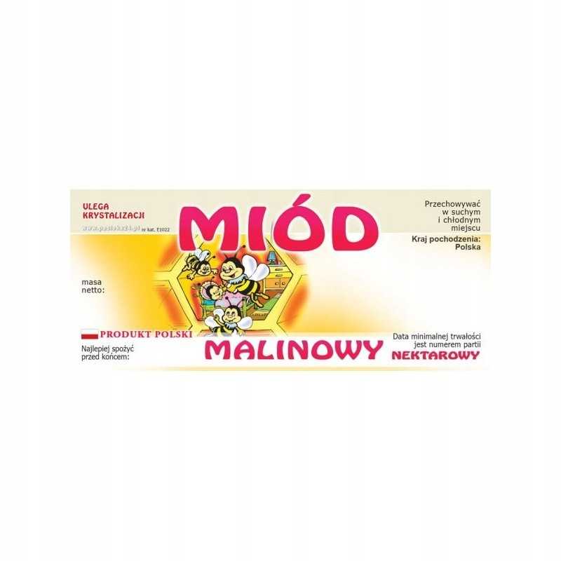 Aviečių medaus etikečių pakuotė – 100 vnt.