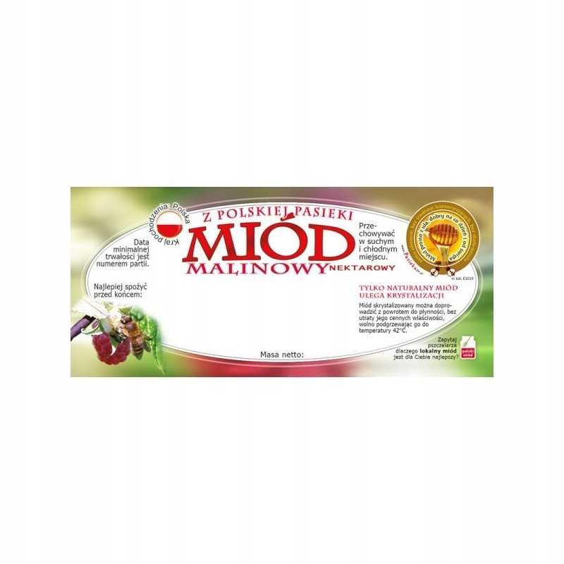 Aviečių medaus etikečių pakuotė – 100 vnt.