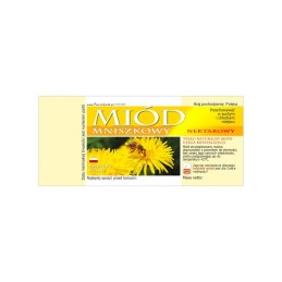 Kiaulpienių medaus etikečių pakuotė – 100 vnt.