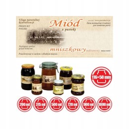 Kiaulpienių medaus etikečių pakuotė – 100 vnt.