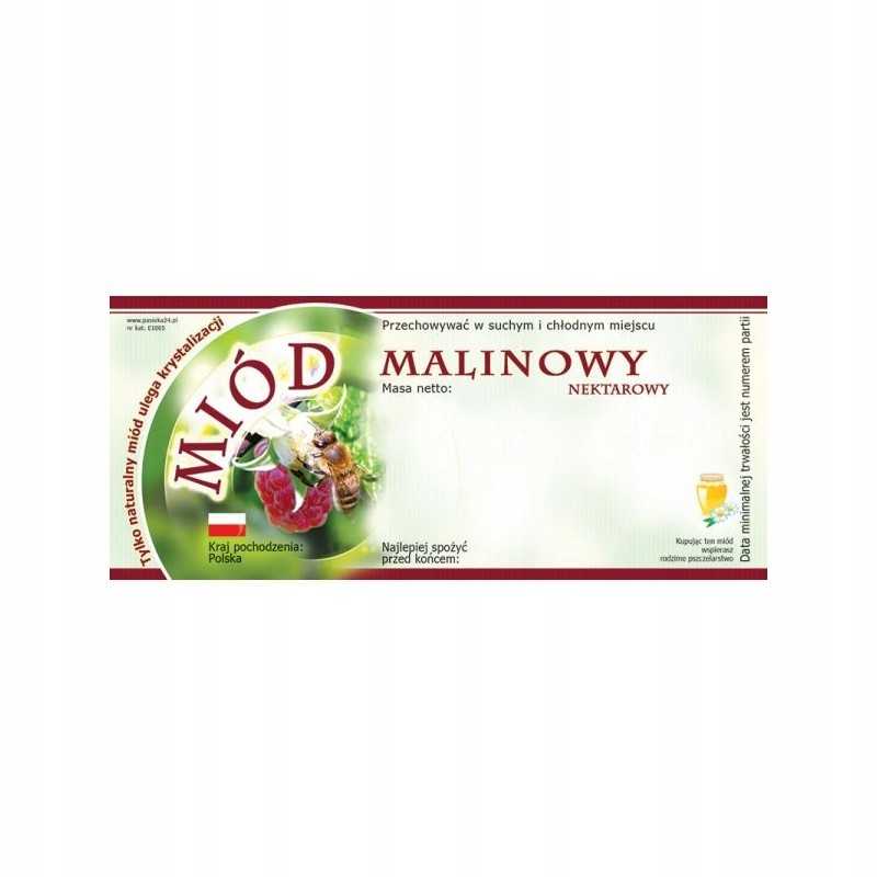 Aviečių medaus etikečių pakuotė – 100 vnt.