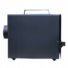 Dviejų kamerų medinė rūkykla su durimis