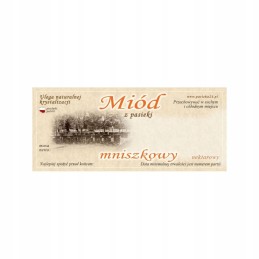 Kiaulpienių medaus etikečių pakuotė – 100 vnt.