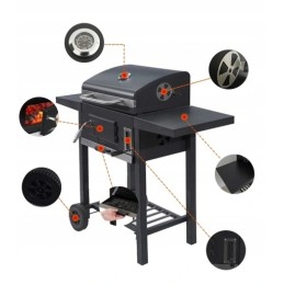 ⭐⭐Didelė Landgraf sodo kepsninė + lentynos + peleninė⭐⭐