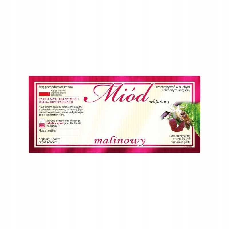 Aviečių medaus etikečių pakuotė – 100 vnt.