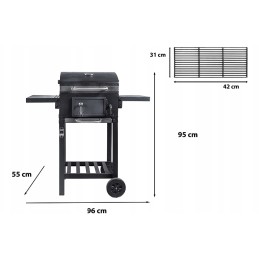 Naujausias anglies kepsninės modelis, skirtas kepti sode!