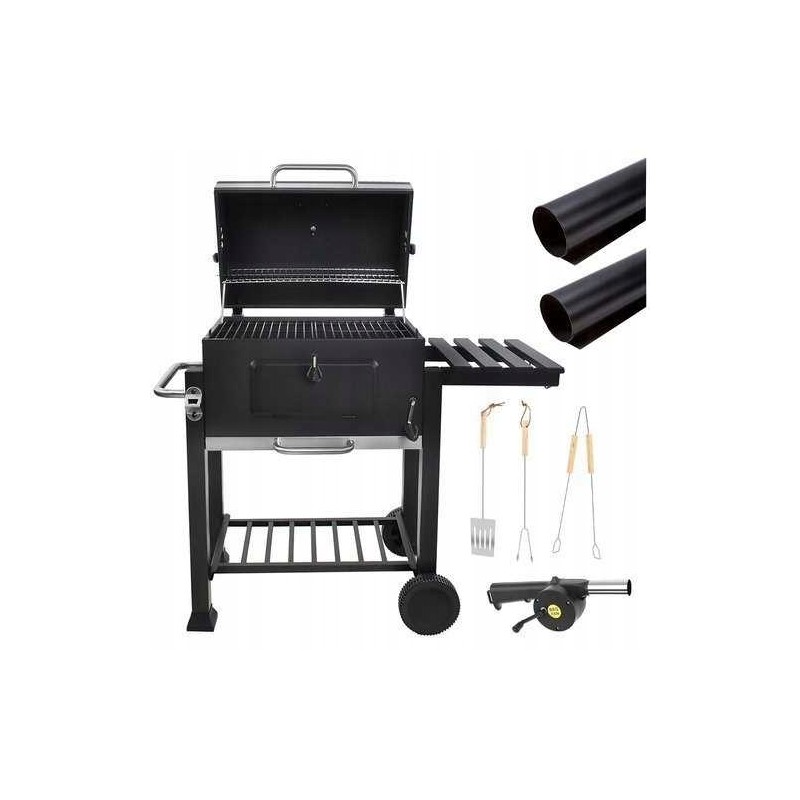 Sodo grilis su dangteliu, priedais ir pūstuvu g5011