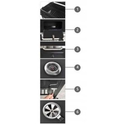 Sodo grilis su dangteliu, priedais ir pūstuvu g5011