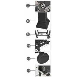 Sodo grilis su dangteliu, priedais ir pūstuvu g5011