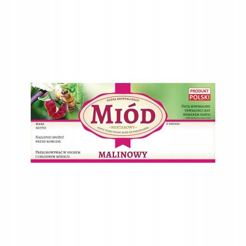 Pakelis aviečių medaus etikečių (100 vnt.)