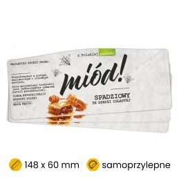 Lipčiaus medaus etiketės 100 vnt.