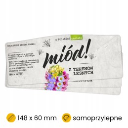 Etiketės medui iš miško plotų, 100 vnt.