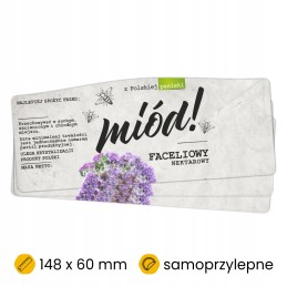 Etiketės/lipdukai facelijos medui, 100 vnt.