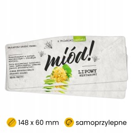 Etiketės/lipdukai liepų medui, 100 vnt.