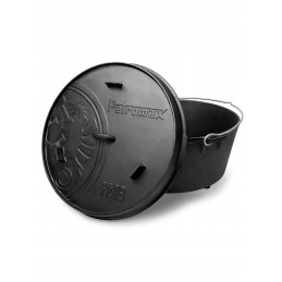 Ketaus puodas ant kojų petromax olandiška orkaitė ft18 juoda