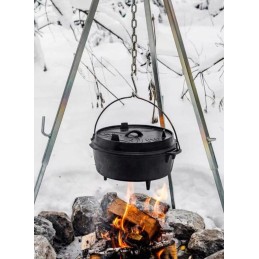 Ketaus puodas ant kojų petromax olandiška orkaitė ft18 juoda