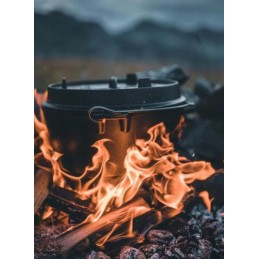 Ketaus puodas ant kojų petromax olandiška orkaitė ft18 juoda