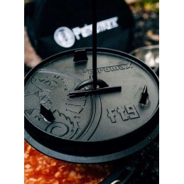 Ketaus puodas ant kojų petromax olandiška orkaitė ft18 juoda