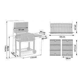 BBQchef™ anglies grilis