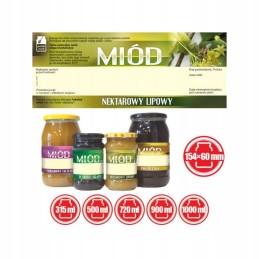 Didelės etiketės liepų nektaro medus – 100 vnt.