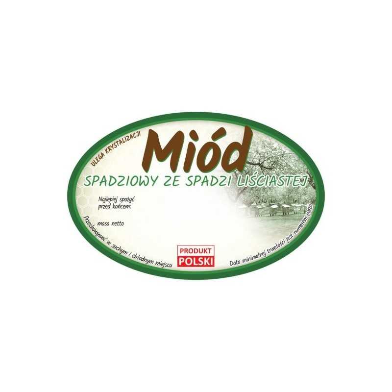 Ovalių lipčiaus lapų etikečių pakuotė (100 vnt.)