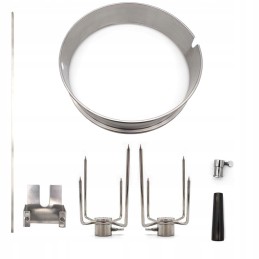 Rotacinis iešmas nerūdijančio plieno kepsninėms, 57cm Santos