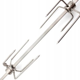 Rotacinis iešmas nerūdijančio plieno kepsninėms, 57cm Santos