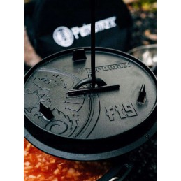 Ketaus puodas ant kojų petromax olandiška orkaitė ft18 juoda