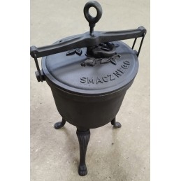 Ketaus medžioklinis virdulys, 7 litrai, lenkiškas liejinys