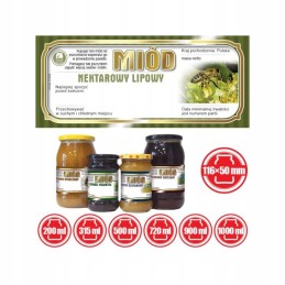 Etikečių pakuotė liepų nektaro medui – 100 vnt.