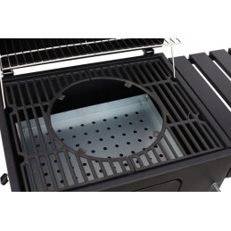 Didelė ketaus medžio anglies kepsninė, stabilus dangtis, nemokamai