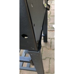 Didelė ketaus medžio anglies kepsninė, stabilus dangtis, nemokamai