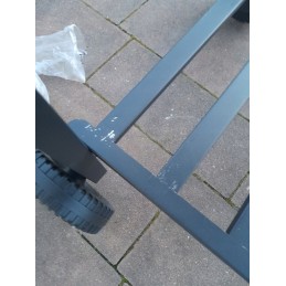 Didelė ketaus medžio anglies kepsninė, stabilus dangtis, nemokamai